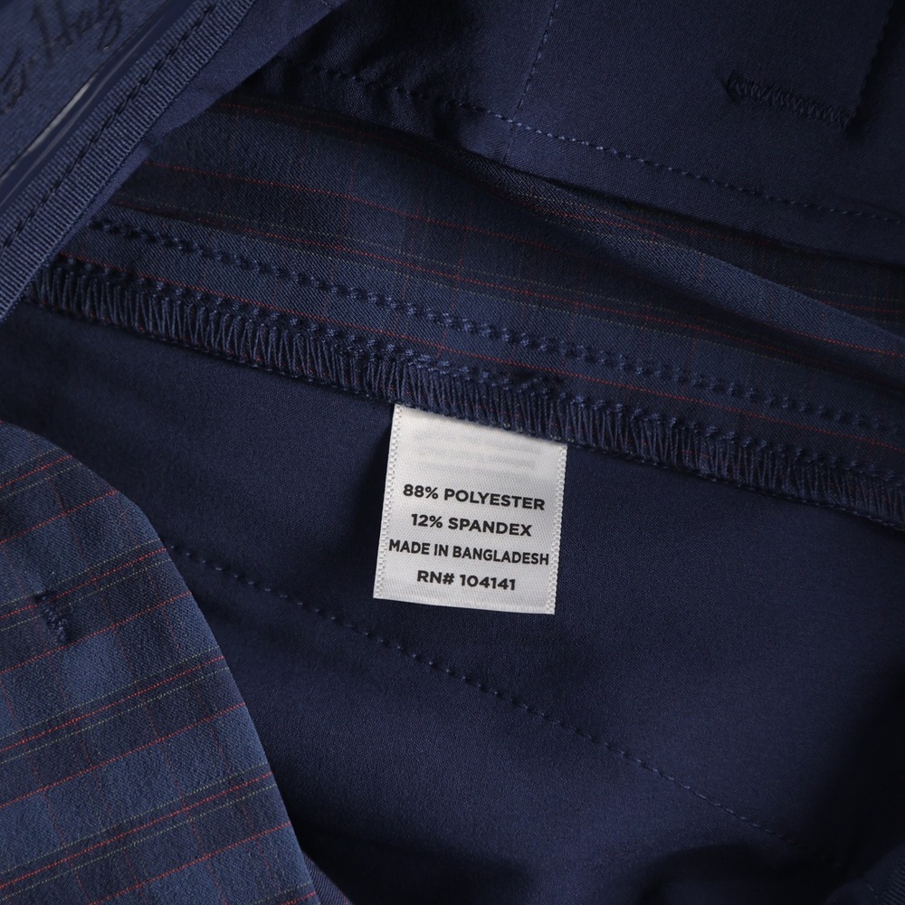 Walter Hagen Mens 34 Tartan Light Navy Pureflex Performance Golf Shorts - Picture 6 of 8